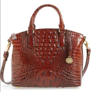 Brahmin “Duxbury” Embossed Croc Satchel w/ Strap